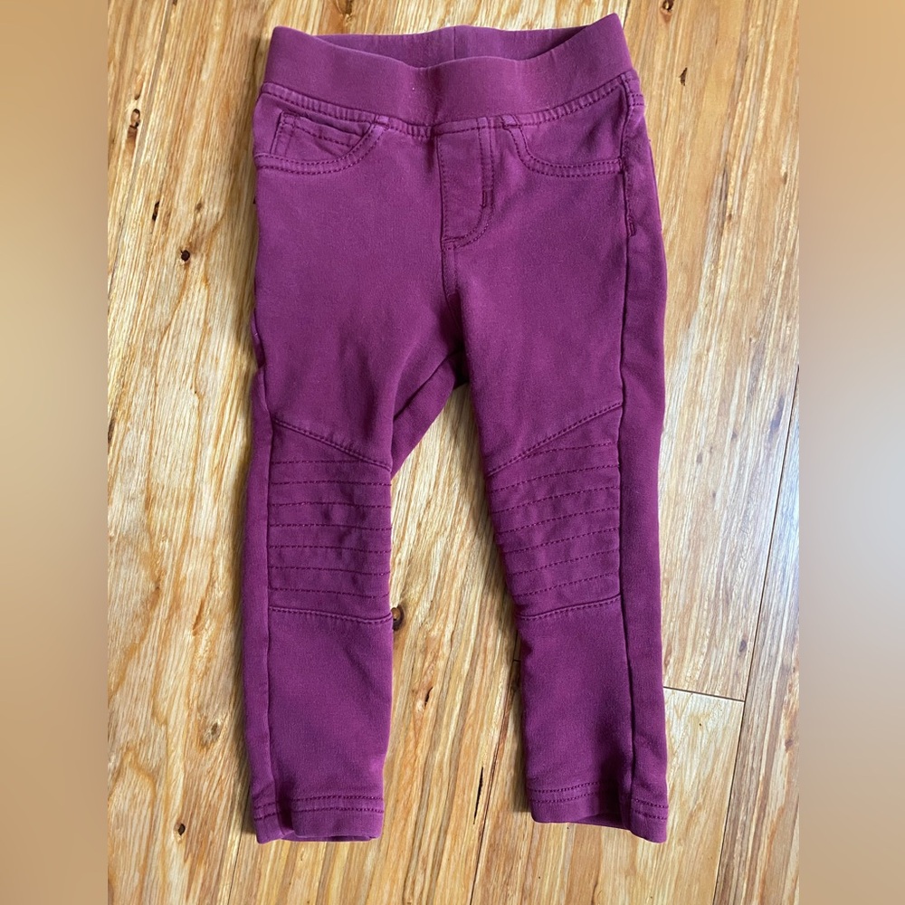 Tea Fuchsia Moto Leggings